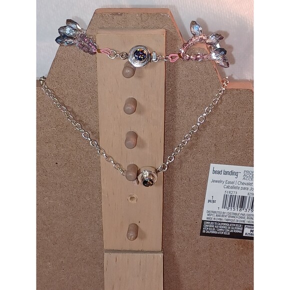 Amazing Artist made Lamp work glass, Swarovski crystals & sterling silver SET - Picture 3 of 6